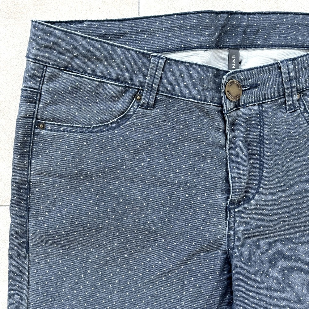 BNWOT Vintage NAF NAF polka dot jeans size EU 36